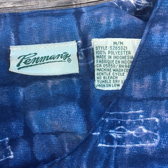 Blue 90s Style Mid Length Dress - Picture 2 of 6